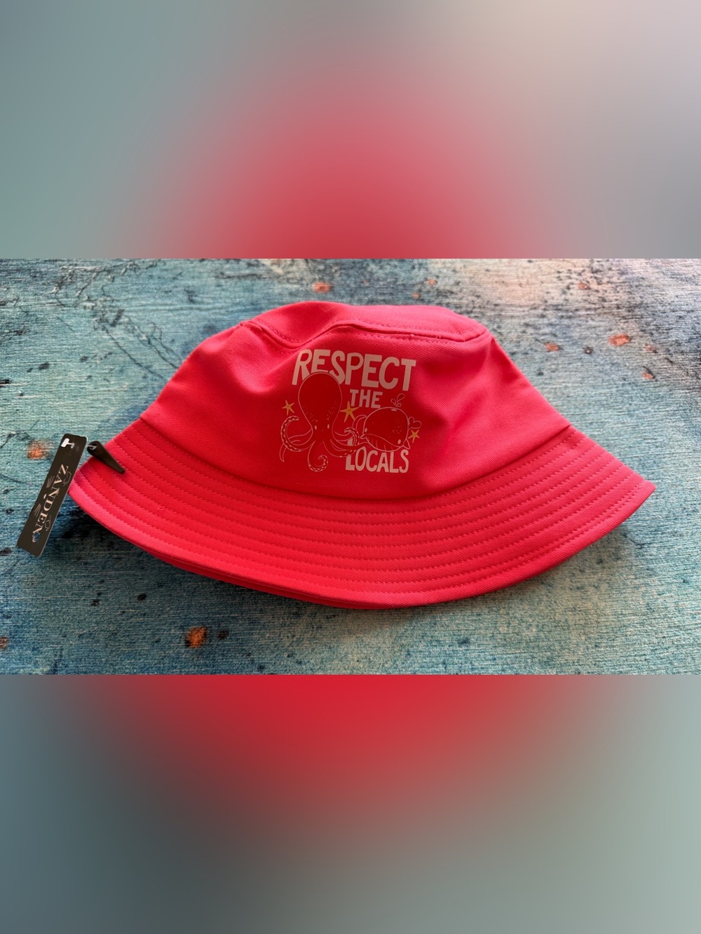 Respect the locals bucket hat